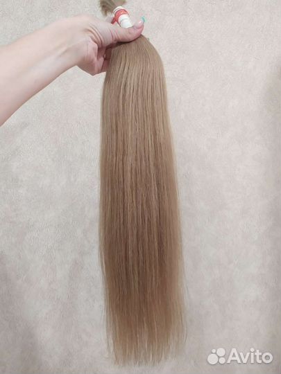Волосы для наращивания срез блонд светло русый