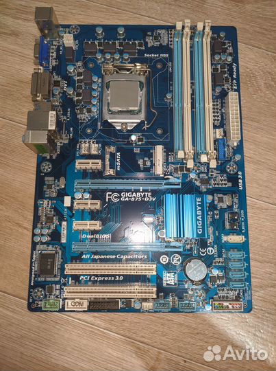 Материнская плата lga 1155, i5-3550, 2x4gb ram