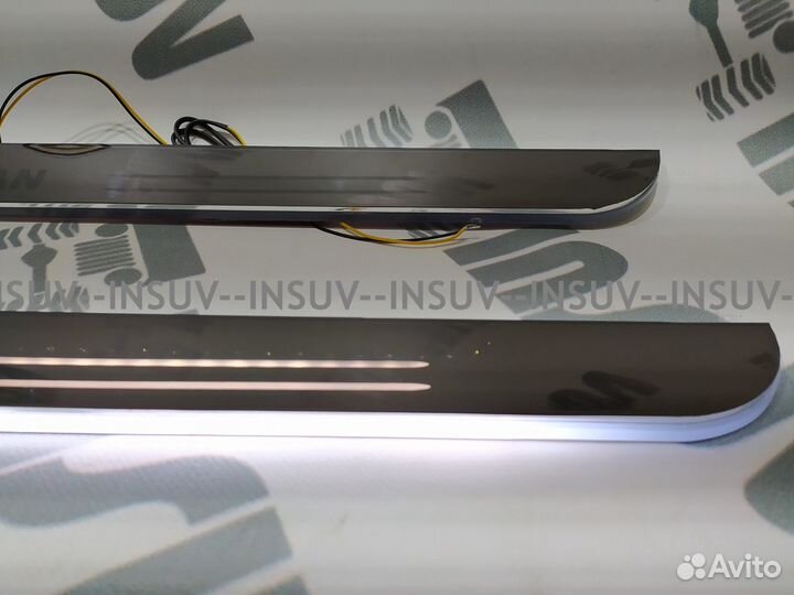 Светодиодные накладки urban на пороги для Нива 4х4