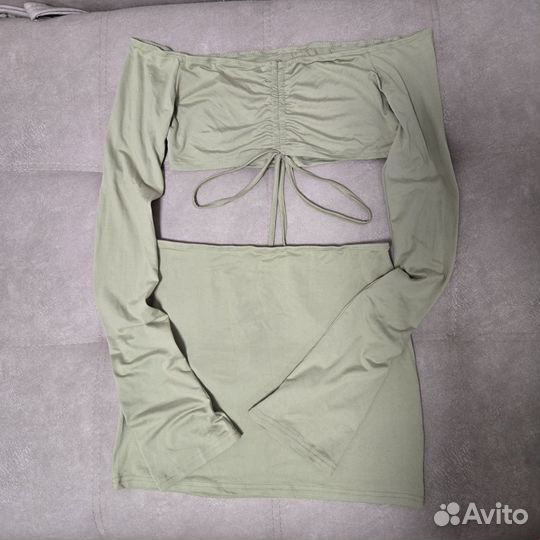 Летний костюм топ и юбка