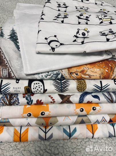 Пеленки непромокайки многоразовые, клеёнка