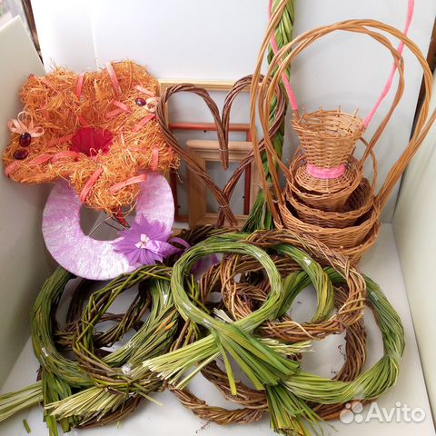 Заготовка/основа для венка, шишки, декор