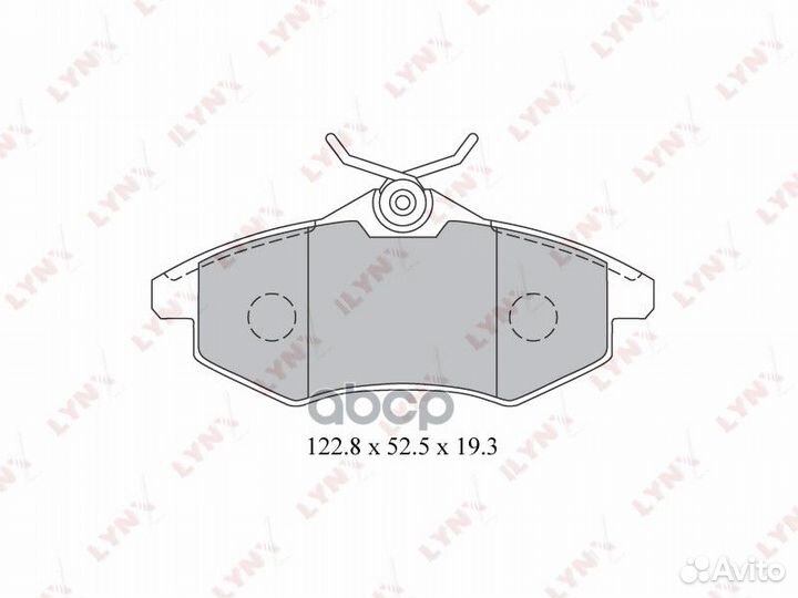 Колодки тормозные дисковые перед BD2204 LYN