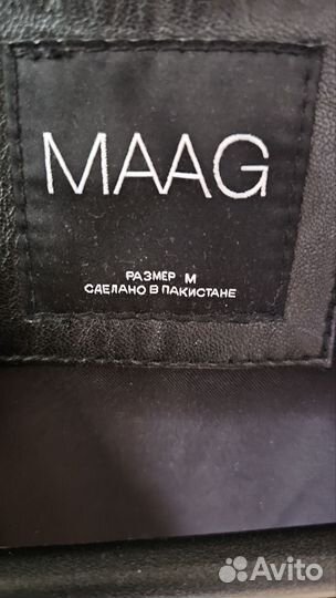 Кожаная куртка maag zara