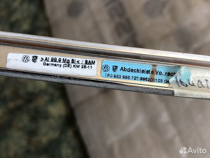 Молдинг двери накладка хром VW Touareg 2010-2018