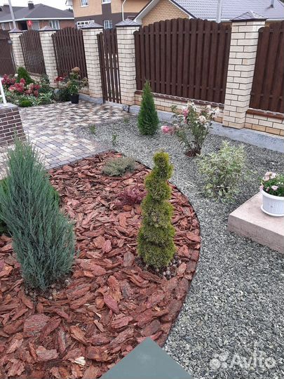 Кора лиственницы, мульча, декор