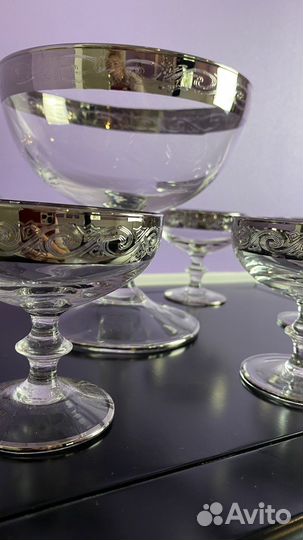 Фужеры/креманки и ваза для фруктов. Винтаж