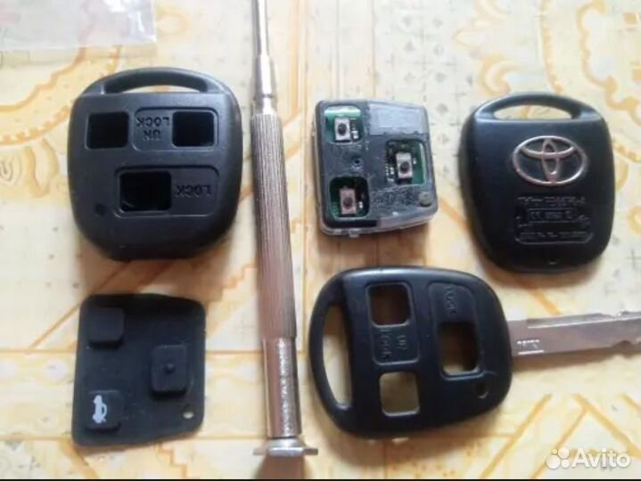 Ключ зажигания корпус для Toyota 3 кнопки