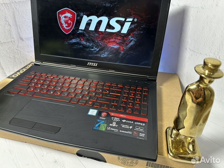 Игровой ноутбук MSI 1050ti/SSD/HDD/Full HD/IPS