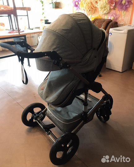 Детская коляска Luxmom 555 3в1 (зеленый)