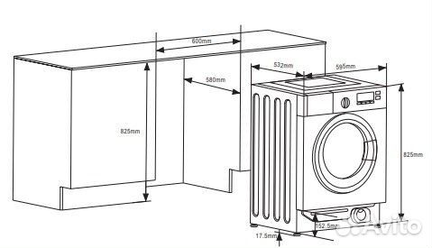 Встраиваемая стиральная машина Weissgauff wmdi