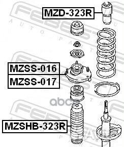 Опора амортизационной стойки зад прав mzss0