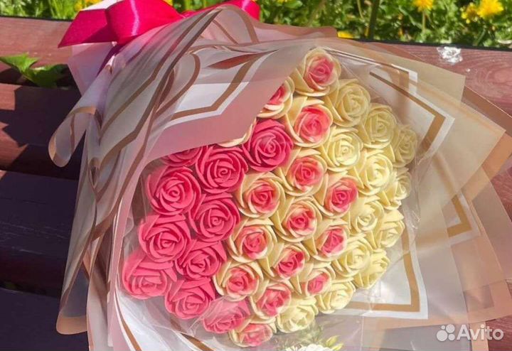 Розы,шоколад,букет из шоколада,на 1 сентября