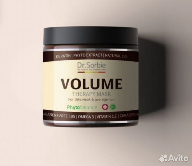 Маска для волос Dr. Sorbie Volume Mask, 500 мл