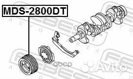 Шкив коленвала mitsubishi pajero II V14W-V55W