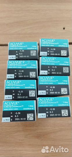 Линзы контактные acuvue oasys однодневные