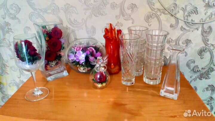 Вазы, фоторамки, часы