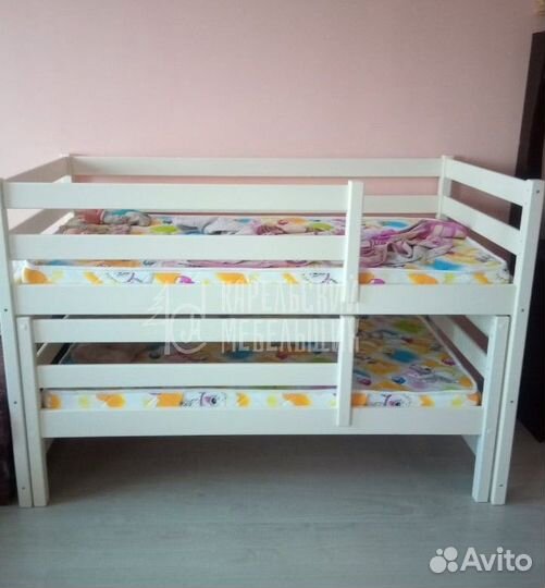Выдвижная двухярусная кровать