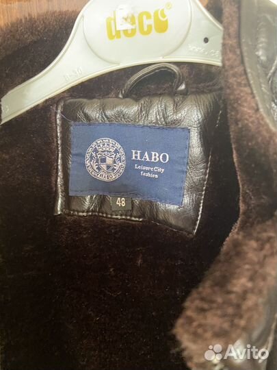 Кожаная куртка мужская 48 50