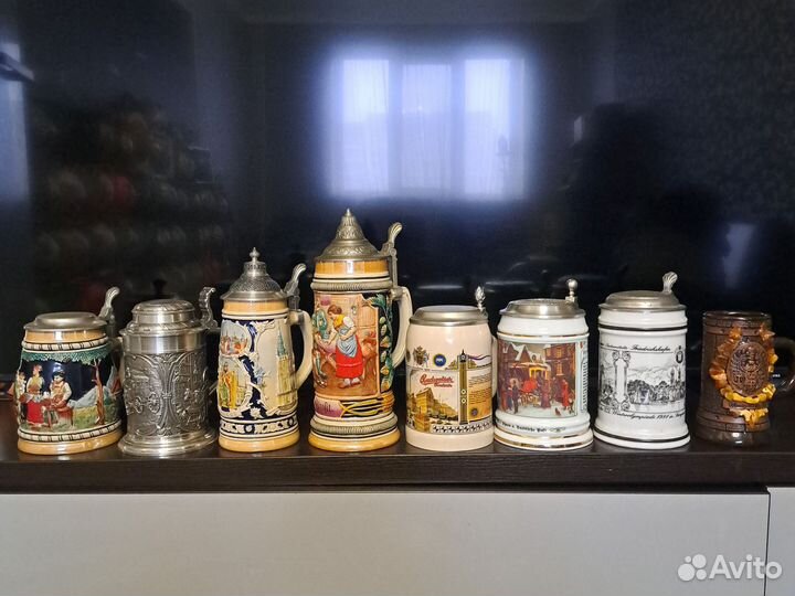 Пивная кружка германия с оловянной крышкой