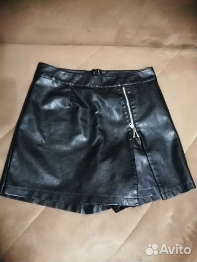 Кожаная юбка