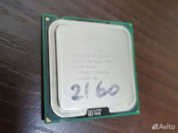 Процессор intel pentium dual e2160