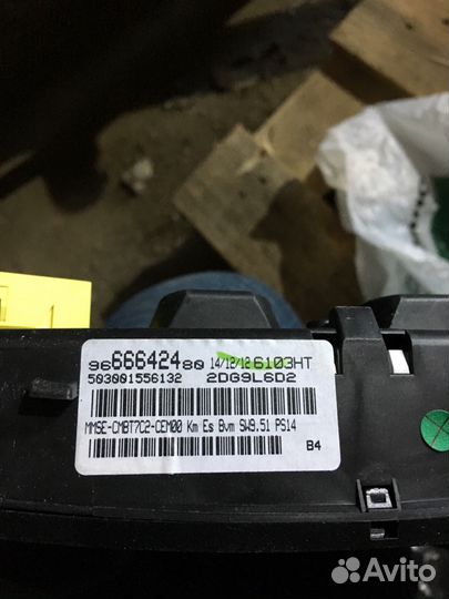 Панель приборов Пежо Peugeot 308 1.6 VTI 16V