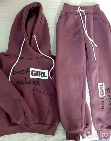 Теплый костюм на девочку 122