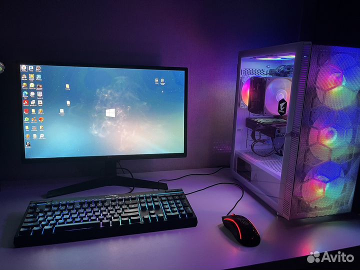 Игровой компьютер с монитором полный комплект
