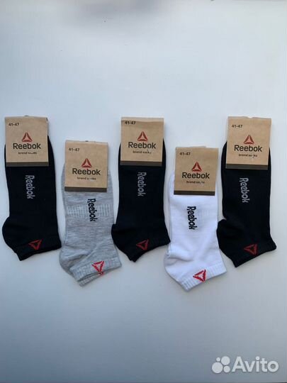 Носки reebok короткие 5 пар