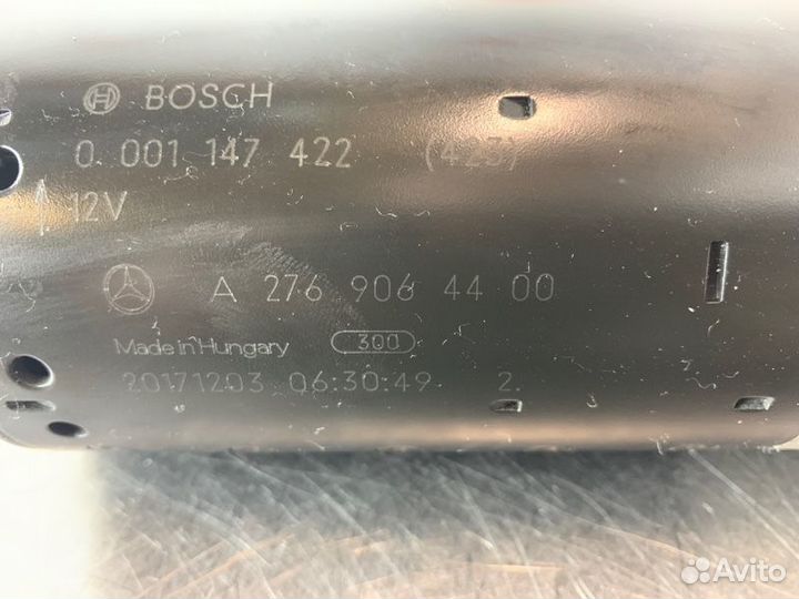 Стартер Mercedes C-Class W205 M276 3.0 turbo 2018