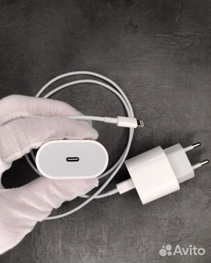 Быстрая зарядка iPhone 20w + кабель Lighting