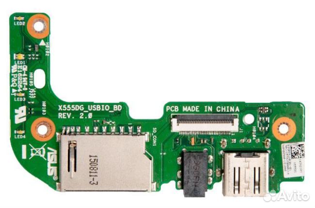 Плата AUX USB cardreader для ноутбука Asus X555DG