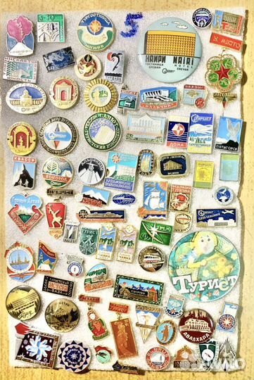 7 - значки ситаловые, туризм и ВДНХ