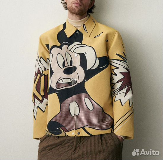 Рубашка Kith Mickey Mouse FW23 Yellow