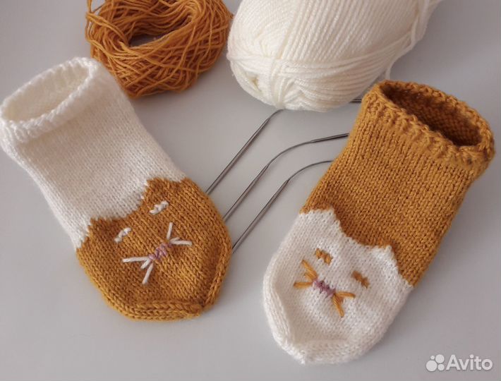 Носки детские вязаные 