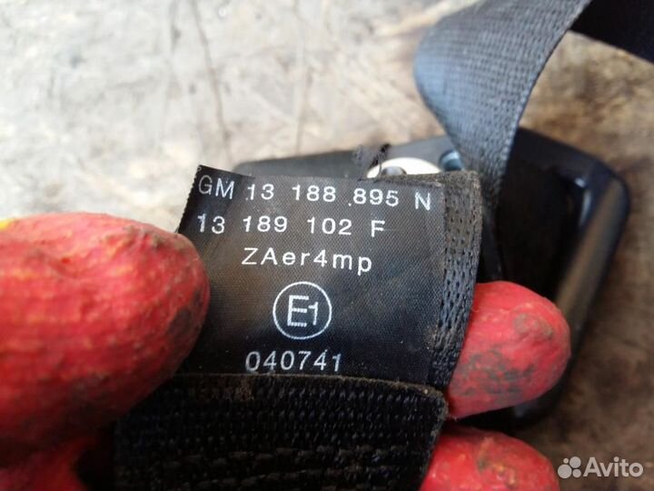 Ремень безопасности передний правый Opel Astra H
