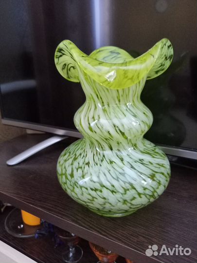 Ваза цветное стекло СССР