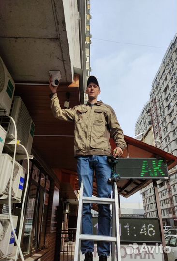 Видеонаблюдение с установкой