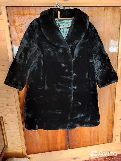 Шуба из цигейки женская 54 размер