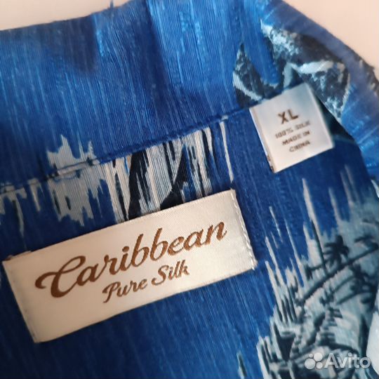 Гавайская рубашка Caribbean, шелк, XL/2XL