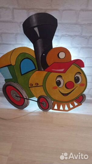 Светильник детский настенный Паровозик из Ромашков