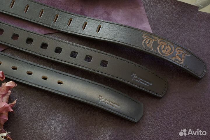 Ремень из кожи буйвола. Ручная работа. На заказ