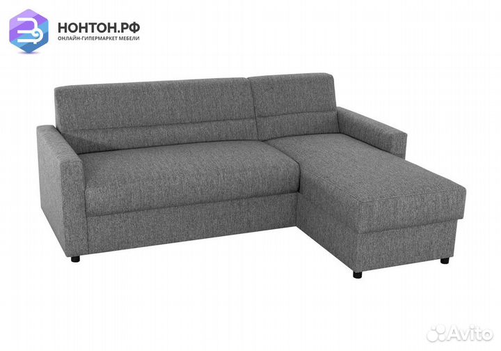 Диван угловой дельфин Виктория 2-1 серый