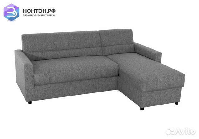 Диван угловой дельфин Виктория 2-1 серый