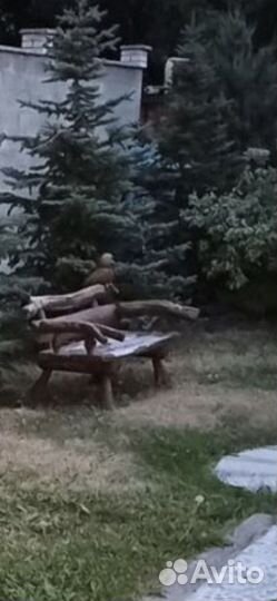 Садовые качели из дерева