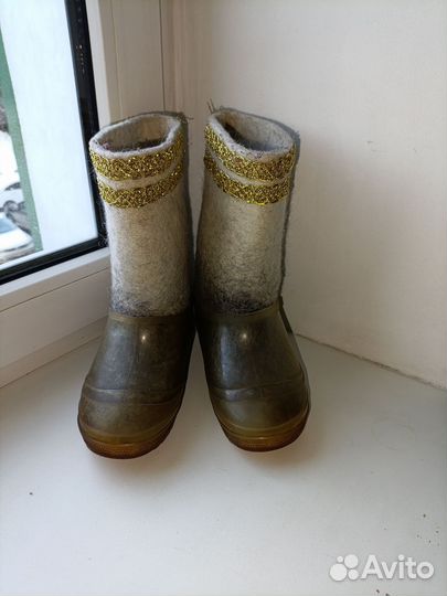 Валенки с галошами