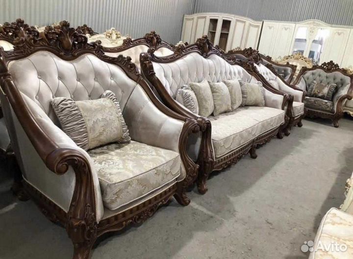 Диван и 2 кресла