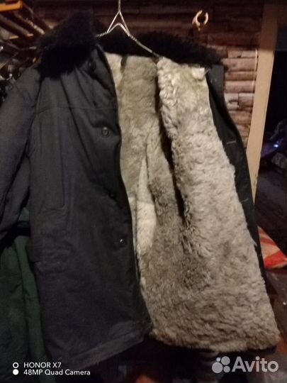 Тулуп мужской из овчины новый