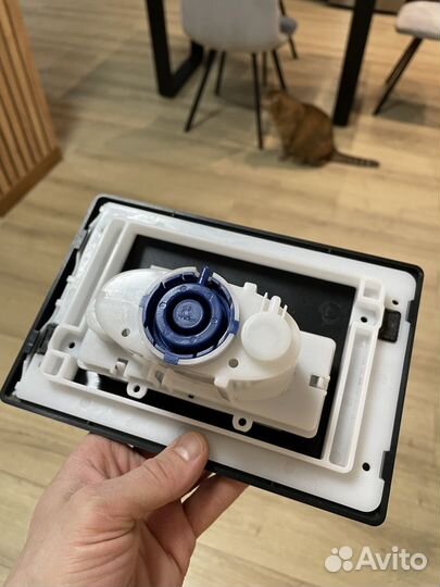 Клавиша для смыва AM.PM пневматическая черная бу